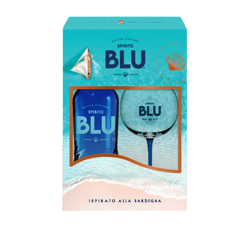 BOX GIN BLU + COPA